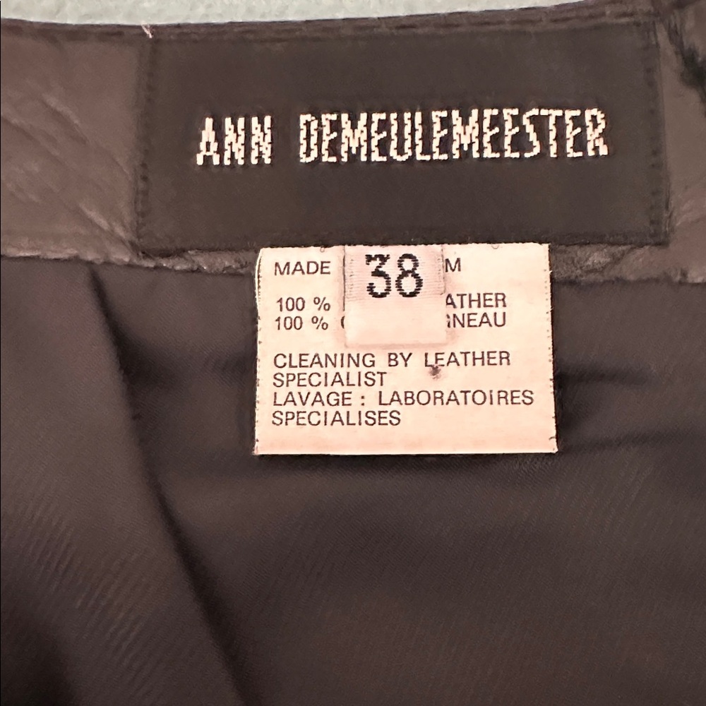 Ann Demeulemeester leather skirt - Picture 7 of 11